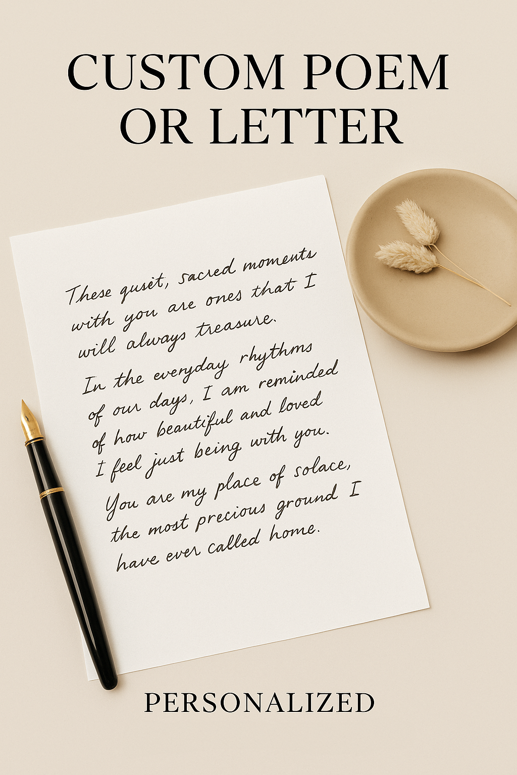 Custom Poem or Letter