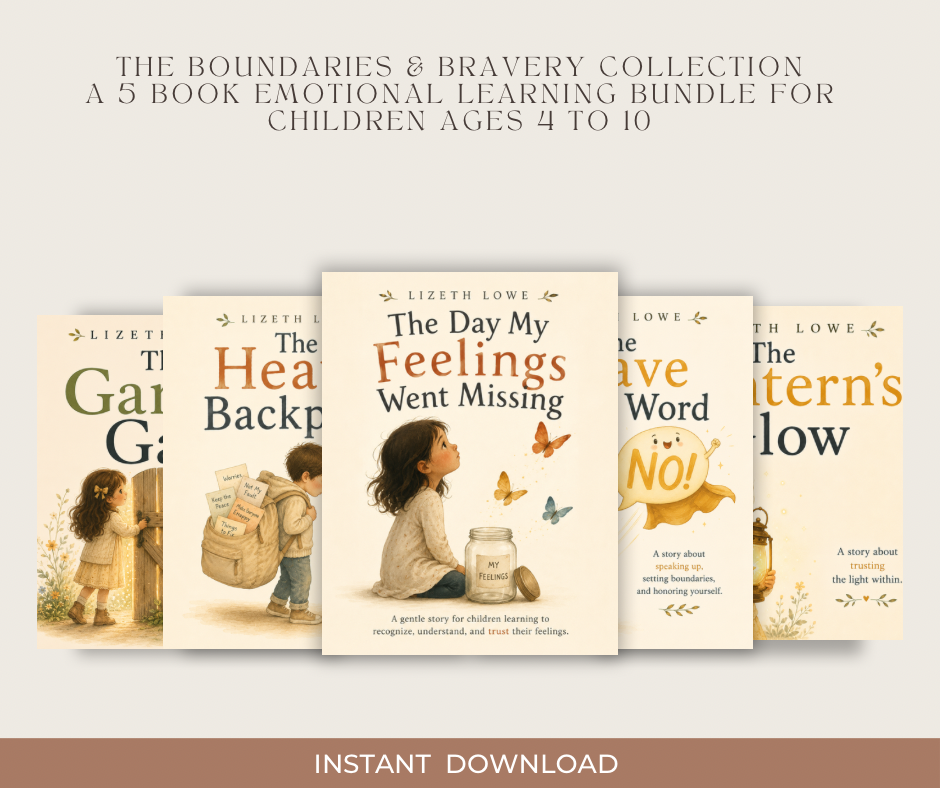 The Boundaries & Bravery Collection A 5 E-Book Emotional Learning Bundle for Children Ages 4 to 10