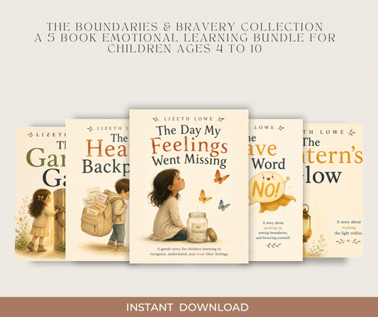 The Boundaries & Bravery Collection A 5 E-Book Emotional Learning Bundle for Children Ages 4 to 10